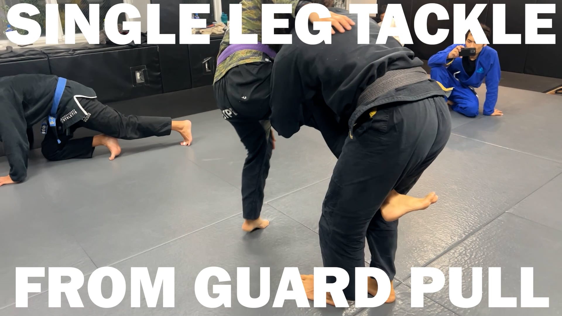 SINGLE LEG TACKLE FROM GUARD PULL/KENYA YAMANAKA