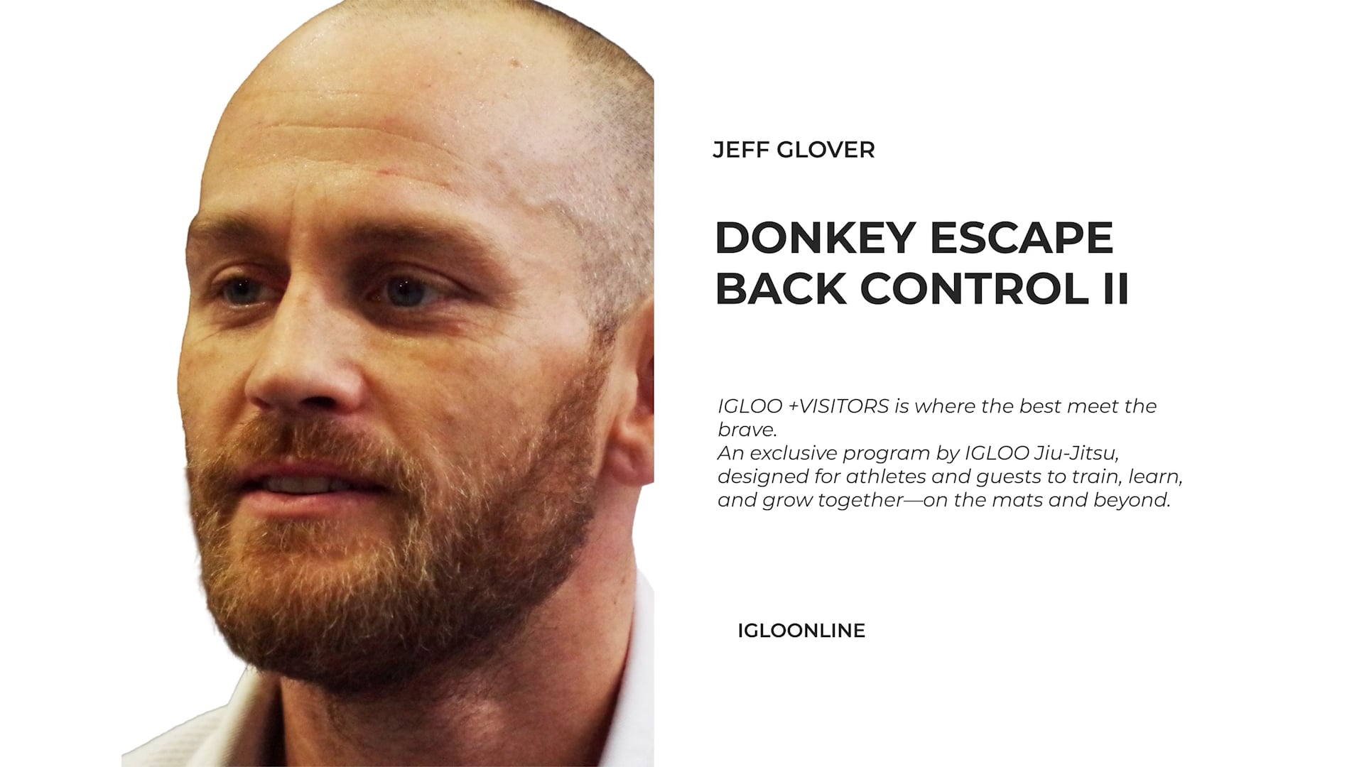 DONKEY ESCAPE FROM BACK CONTROL II/JEFF GLOVER