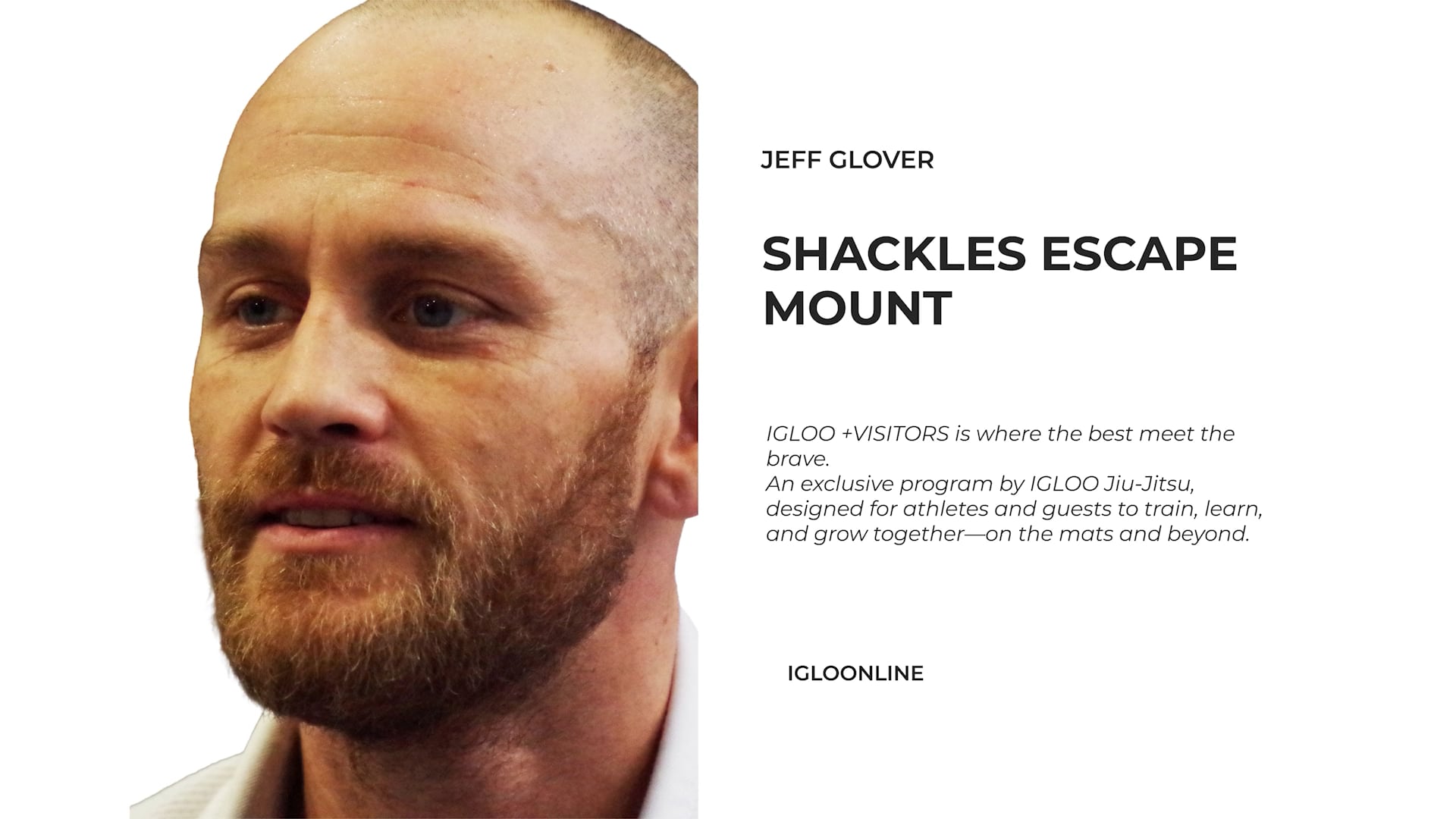 SHACKLES ESCAPE AGAINST MOUNT/JEFF GLOVER