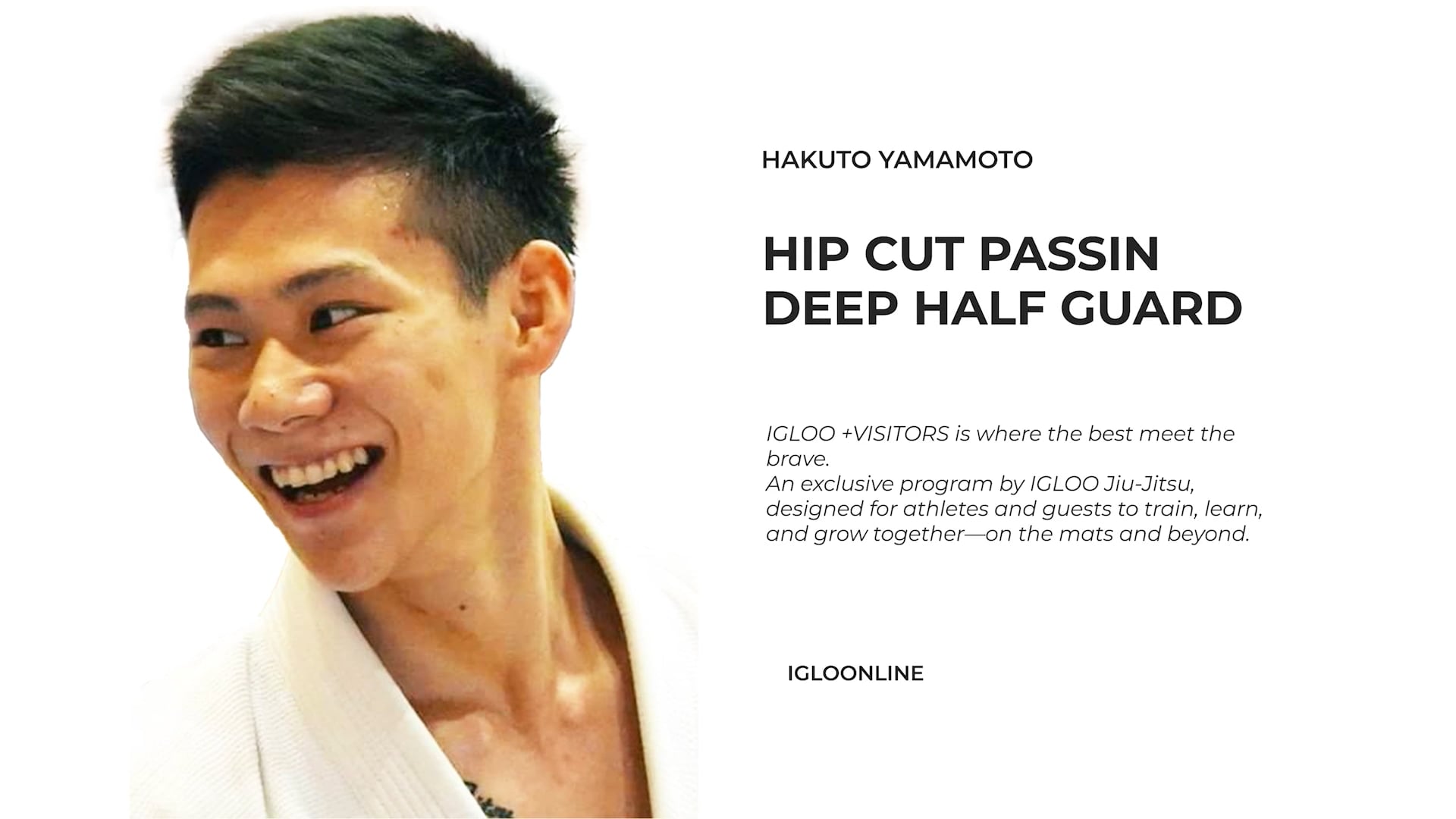 山本博斗/HIP CUT PASSING AGAINST DEEP HALF GUARD他をアップ…