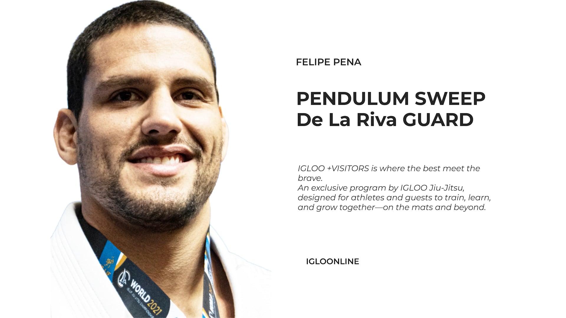 PENDULUM SWEEP FROM De La Riva GUARD/FELIPE PENA