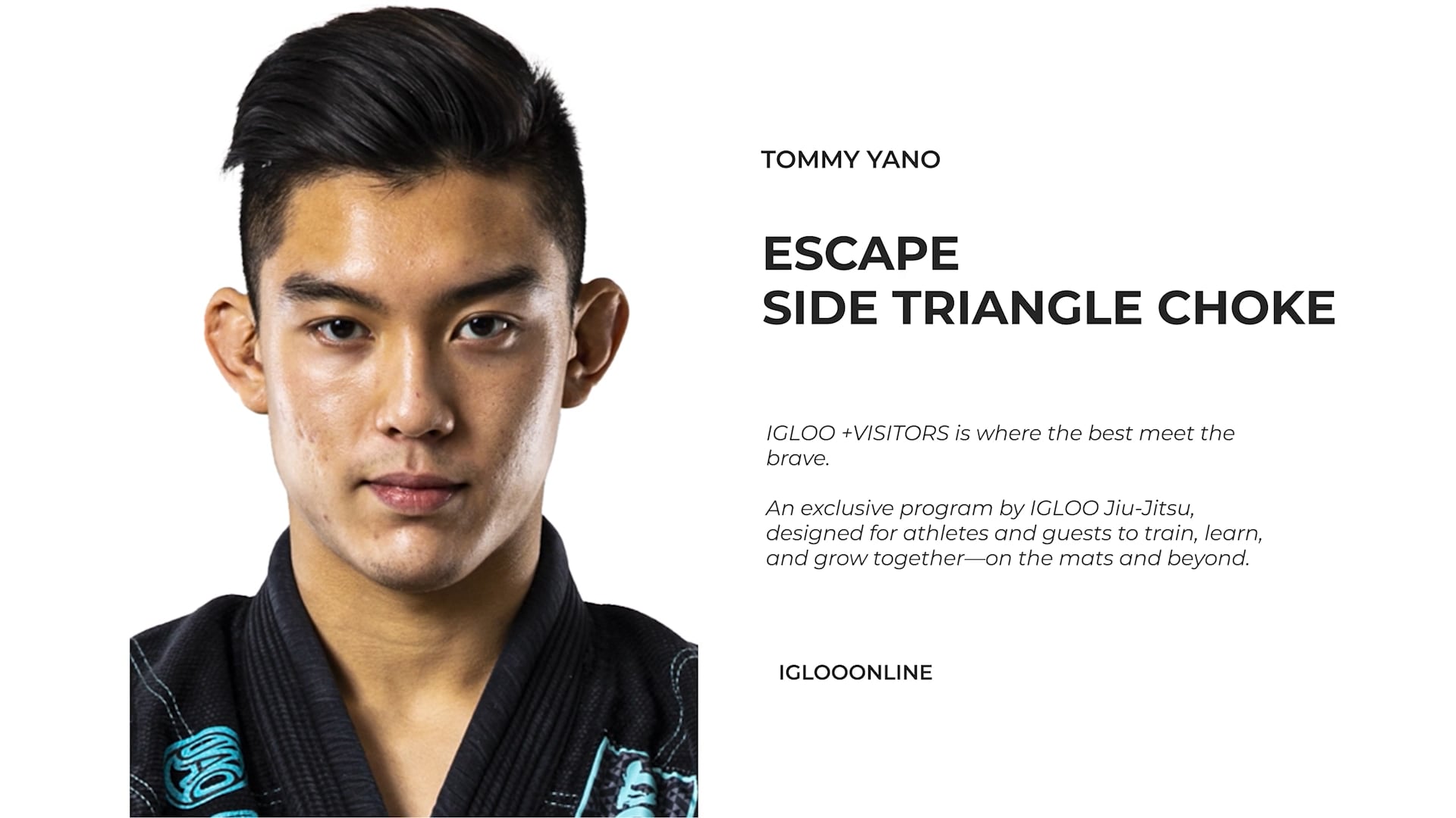 ESCAPE FROM THE SIDE TRIANGLE CHOKE/TOMMY YANO