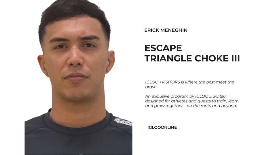 ESCAPE FROM TRIANGLE CHOKE III/ERICK MENEGHIN
