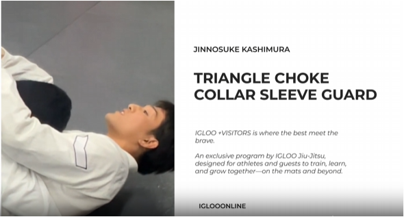 TRIANGLE CHOKE FROM COLLAR SLEEVE GUARD/JINNOSUKE KASHIMURA