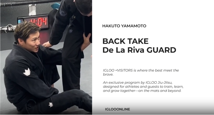 BACK TAKE FROM De La Riva GUARD/HAKUTO YAMAMOTO