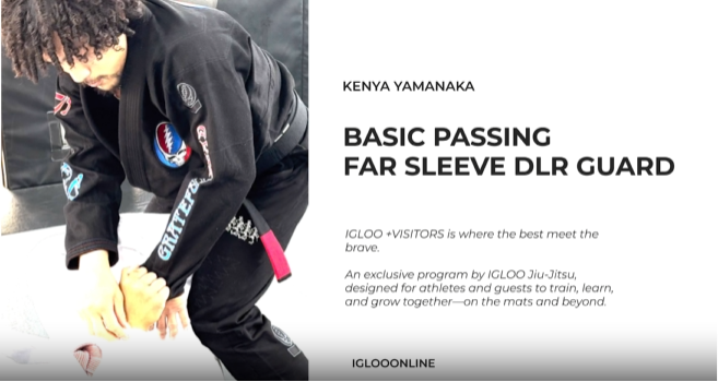 BASIC PASSING AGAINST FAR SLEEVE De La Riva GUARD/KENYA YAMANAKA