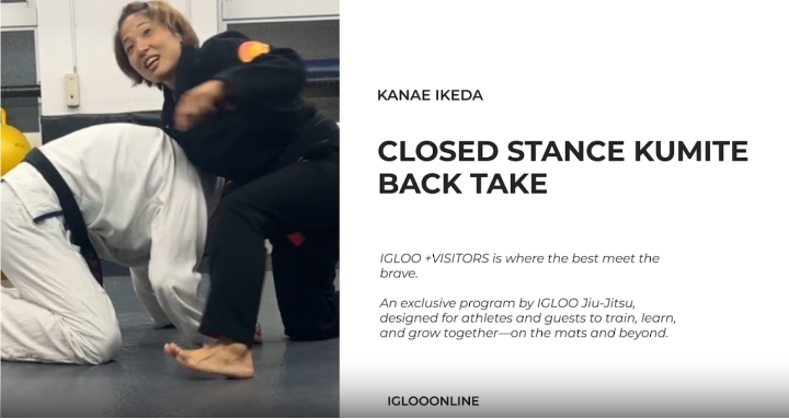 CLOSED STANCE KUMITE FOR BACK TAKE/KANAE IKEDA