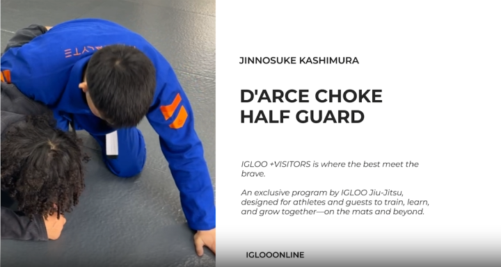 DARCE CHOKE AGAINST HALF GUARD/JINNOSUKE KASHIMURA