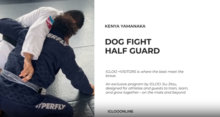 DOG FIGHT FROM HALF GUARD/KENYA YAMANAKA