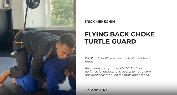 FLYING BACK CHOKE AGAINST TURTLE GUARD/ERIC MENEGHIN