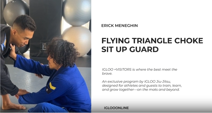 FLYING TRIANGLE CHOKE AGAINST SIT UP GUARD/ERICK MENEGHIN