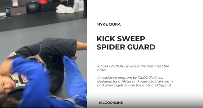 KICK SWEEP FROM SPIDER GUARD/MYKE OURA