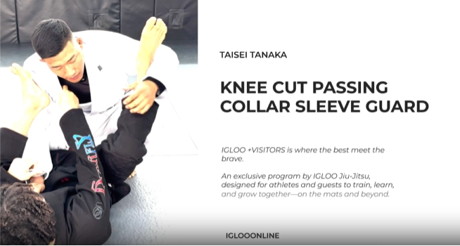 KNEE CUT PASSING AGAINST COLLAR SLEEVE GUARD/TAISEI TANAKA