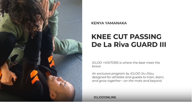 KNEE CUT PASSING AGAINST De La Riva GUARD III/KENYA YAMANAKA