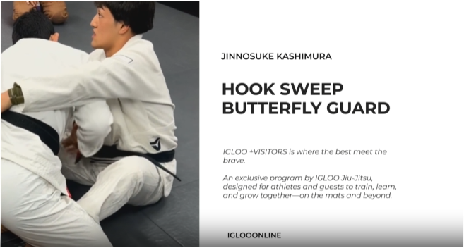 HOOK SWEEP FROM BUTTERFLY GUARD/JINNOSUKE KASHIMURA