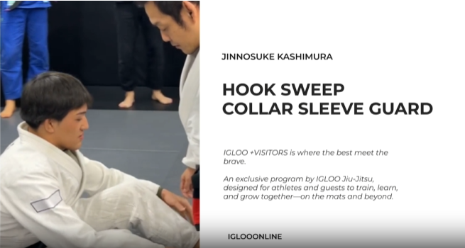 HOOK SWEEP FROM COLLAR SLEEVE GUARD/JINNOSUKE KASHIMURA