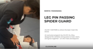 LEG PIN PASSING AGAINST SPIDER GUARD/KENYA YAMANAKA