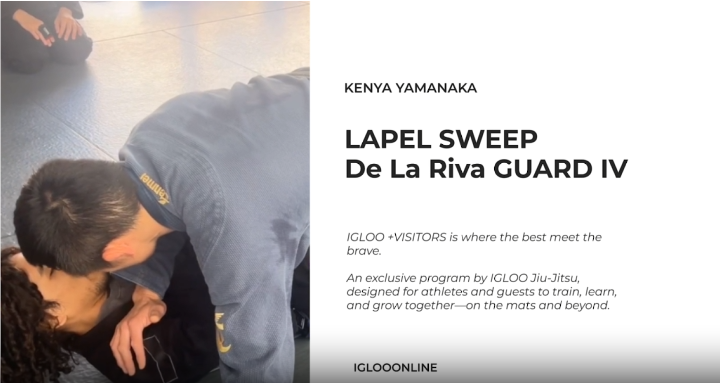 LAPEL SWEEP FROM De La Riva GUARD IV/KENYA YAMANAKA