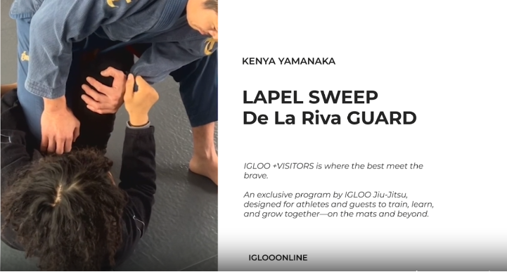 LAPEL SWEEP FROM De La Riva GUARD/KENYA YAMANAKA