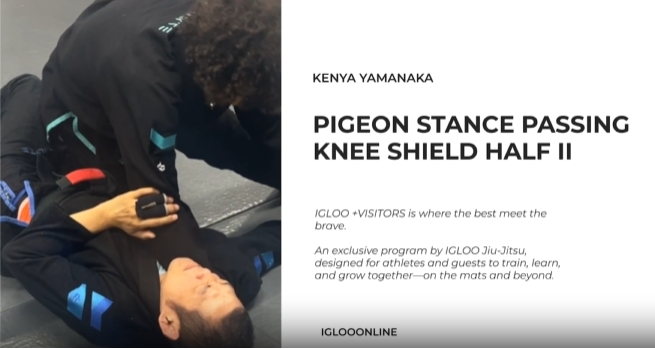 PIGEON STANCE PASSING AGAINST KNEE SHEILD HALF II/KENYA YAMANAKA