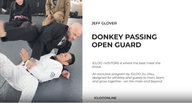 DONKEY PASSING AGAINST OPEN GUARD/JEFF GLOVER