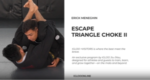 ESCAPE FROM TRIANGLE CHOKE II/ERICK MENEGHIN