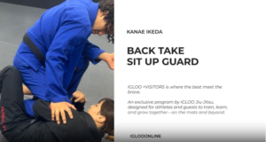 BACK TAKE FROM SIT UP GUARD/KANAE IKEDA