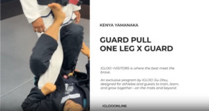 ONE LEG X GUARD PULL/KENYA YAMANAKA