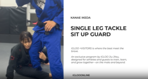 SINGLE LEG TACKLE FROM SIT UP GUARD/KANAE IKEDA