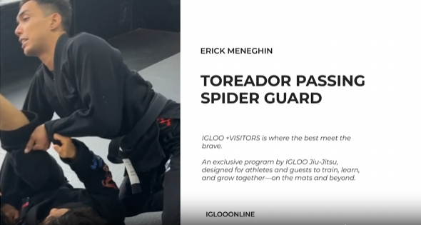 TOREADOR PASSING AGAINST SPIDER GUARD/ERICK MENEGHIN