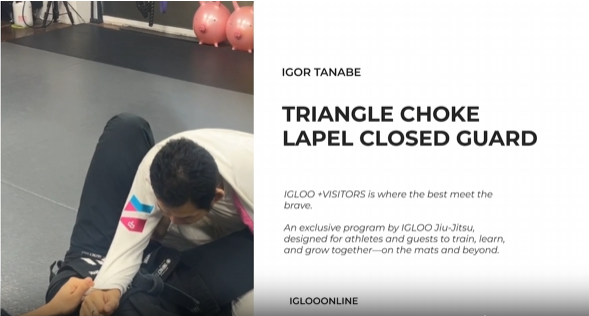 TRIANGLE CHOKE FROM LAPEL CLOSED GUARD/IGOR TANABE